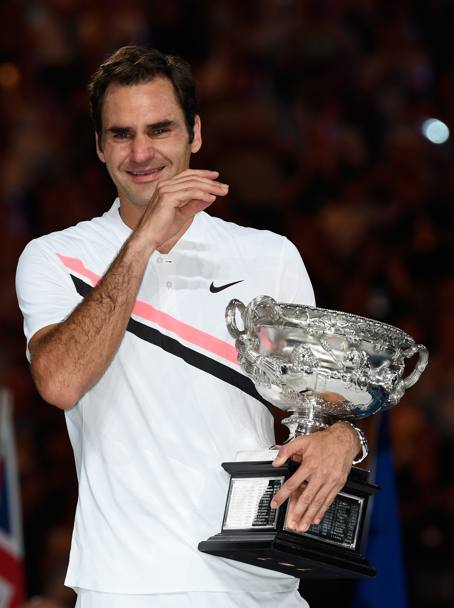 Federer ha vinto 96 tornei, 94 partite all&#39;Open d&#39;Australia, 332 nei tornei dello Slam